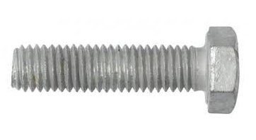 HEX SET SCREW MILD STEEL M8 X 25 GALV 